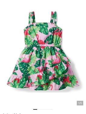 Pink Tropical Flamingo Sundress